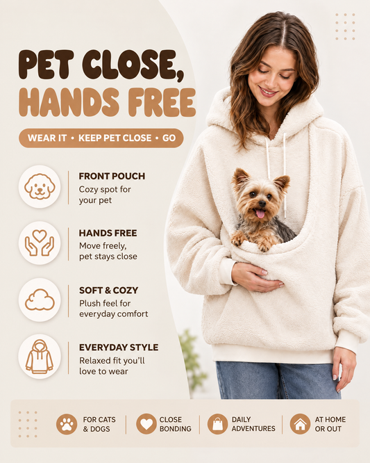 Kangaroo Style Pet Hoodie